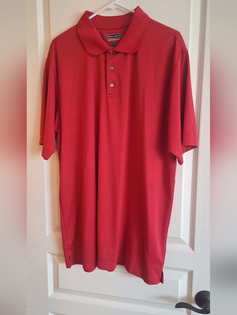 Pebble Beach Men's Bright Red Short-Sleeve Polo